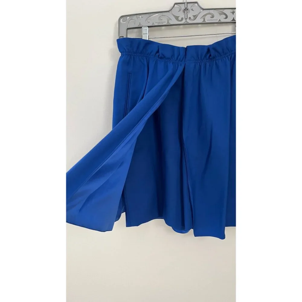GIORGIO ARMANI BLACK LABEL BLUE LAYERED SKIRT M - Picture 2 of 6